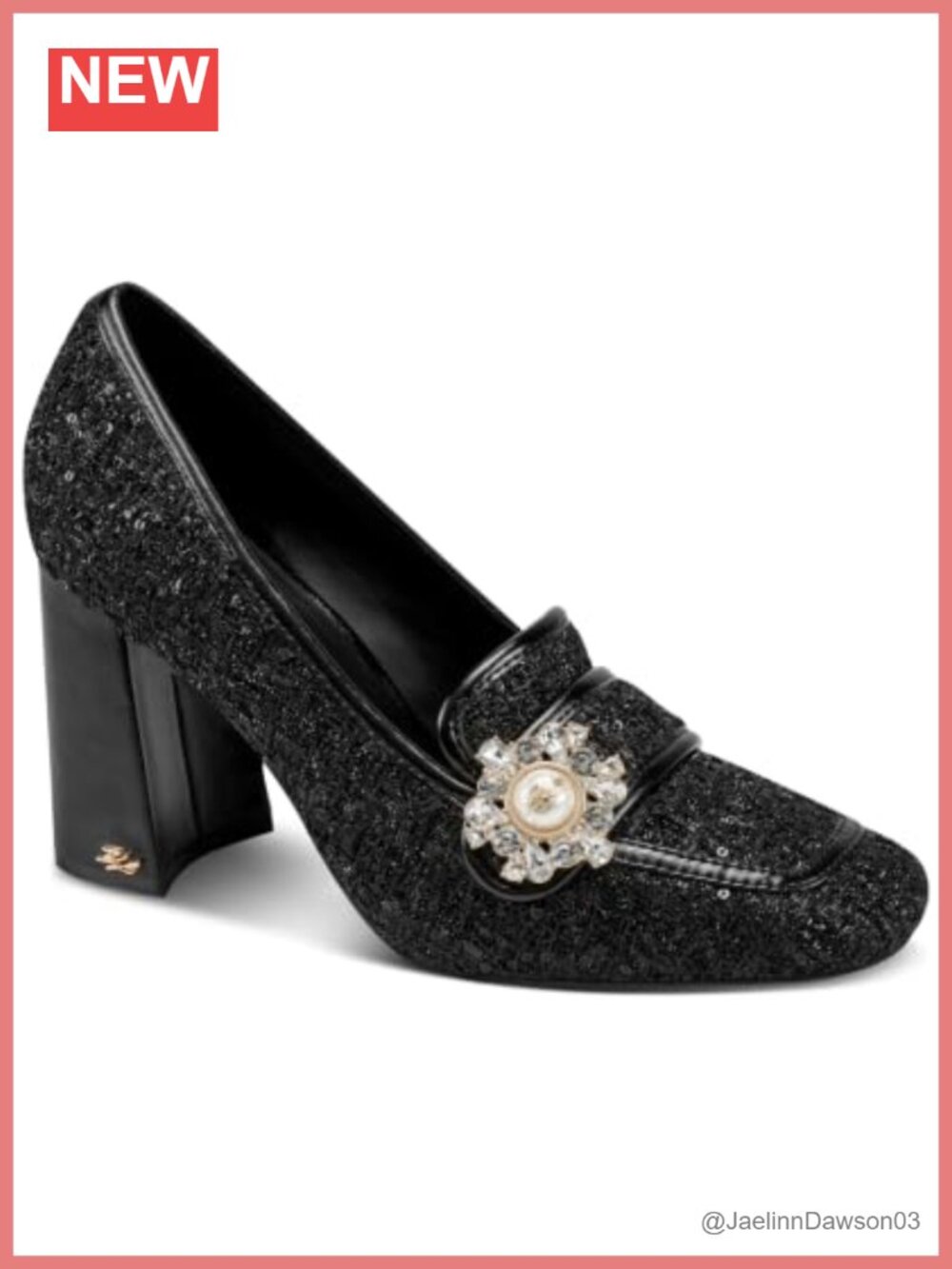 KARL LAGERFELD SAVANNAH HIGH PUMP BLOCK HEEL